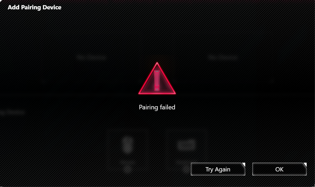 ASUS ROG GLADIUS III Wireless AP 2.4GHz Dongle Pair Failed Solution